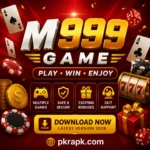 M999 casino app home interface